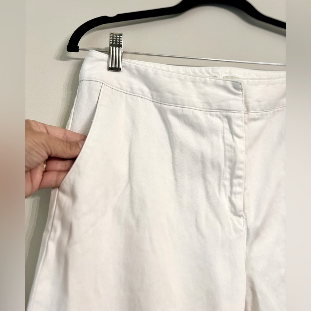 J Jill White Crop Dress Pant Cotton - Picture 5 of 7